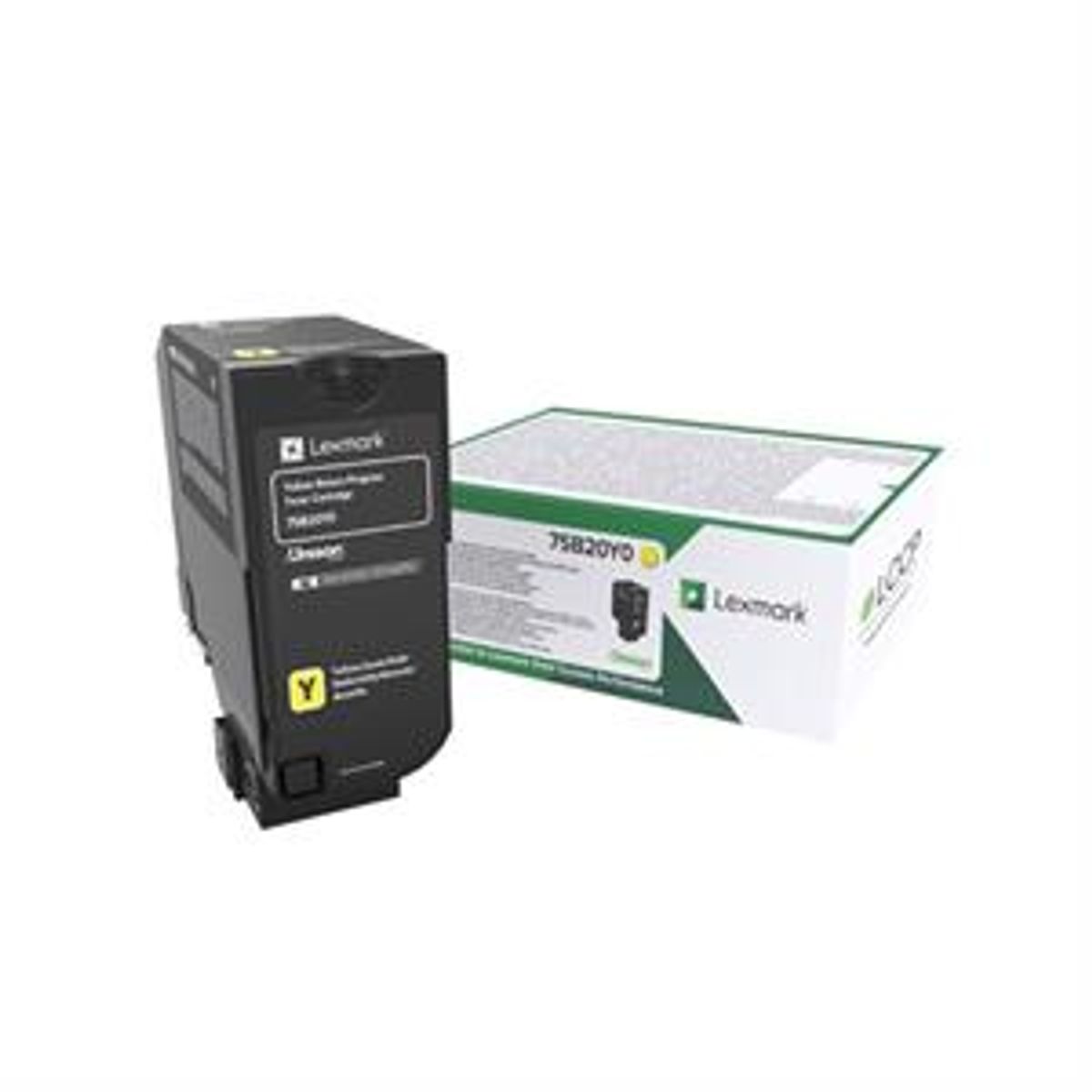 Gul lasertoner - Lexmark 75B20Y0 - 10.000 sider