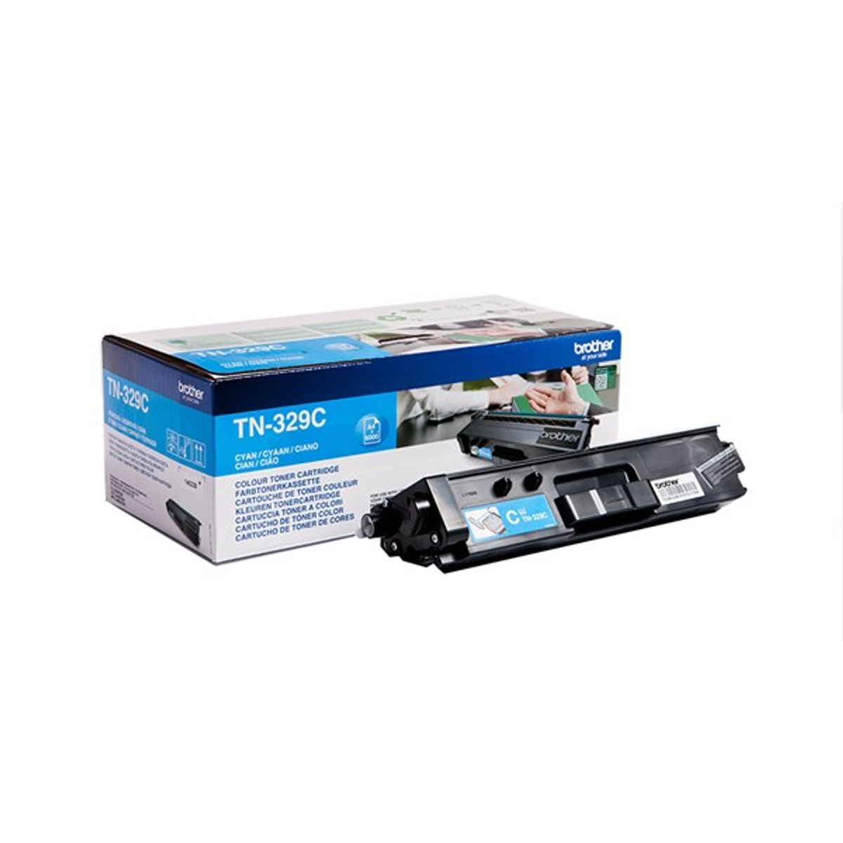 Cyan lasertoner 329C - Brother - 6.000 sider.