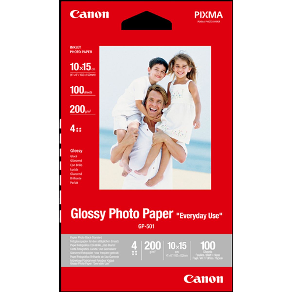 Originalt glossy fotopapir 10x15 "Everyday Use" 200gr - Canon - 100 ark