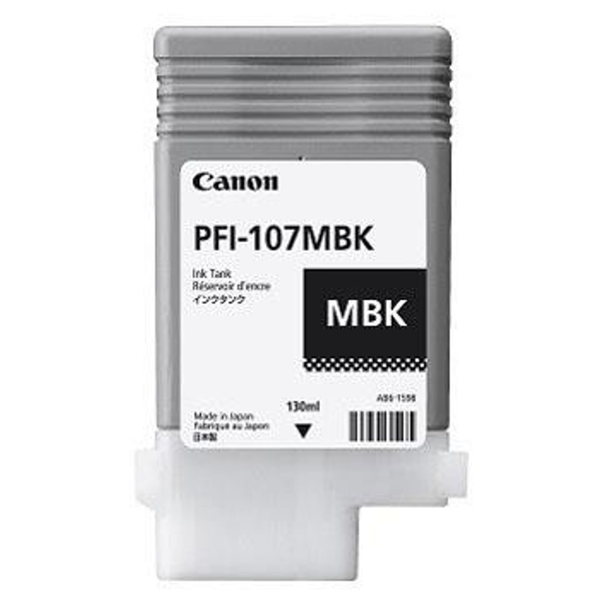 Mat sort blækpatron 107MBK 6704B001 - Canon - 130ml.