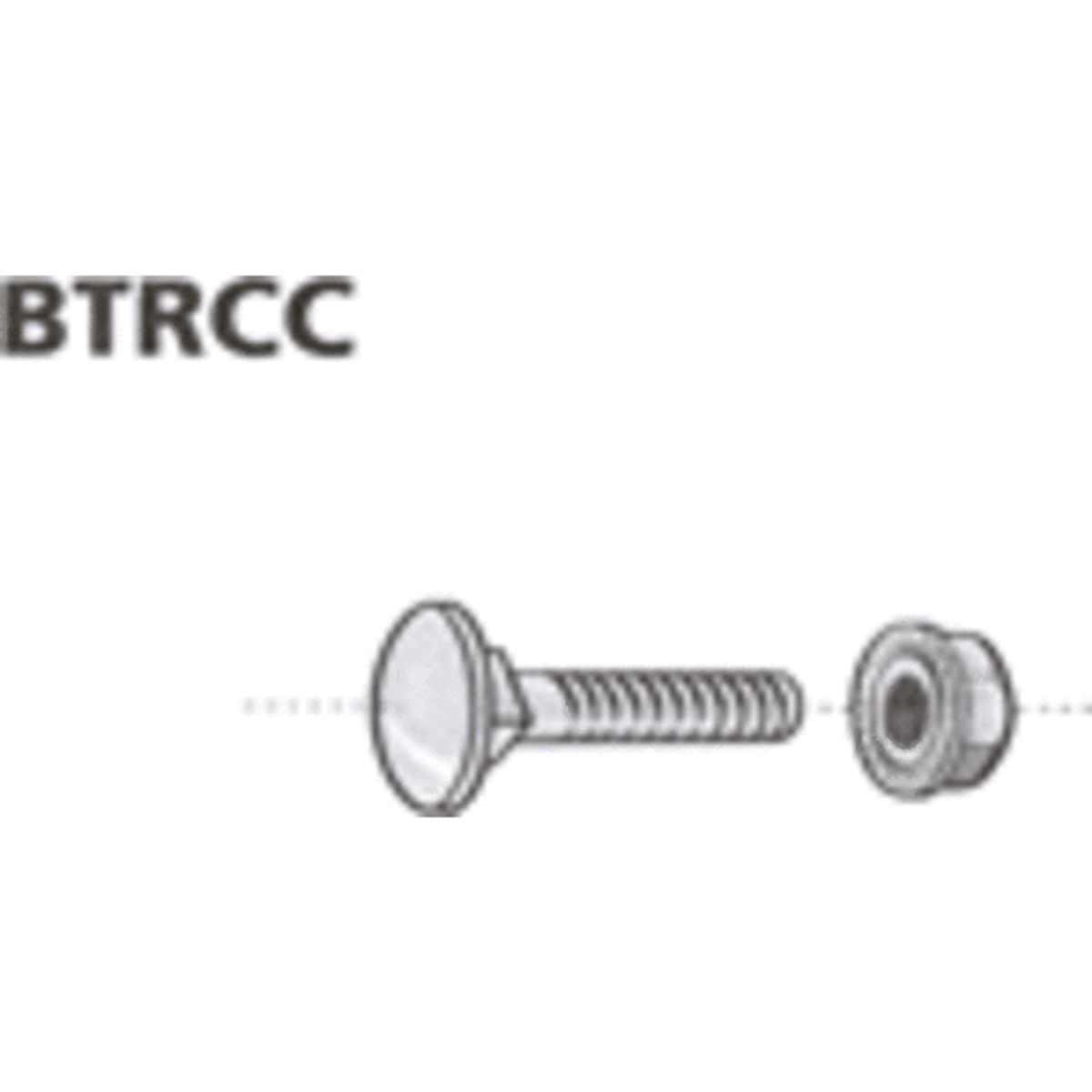 100 stk BRÆDDEBOLT TRCC 6X20-E M/MØTR