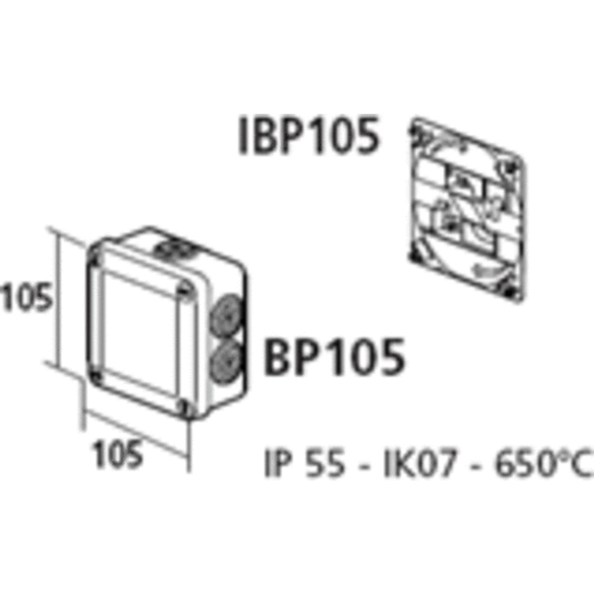 Dåsebeslag for IBP 105 x 105