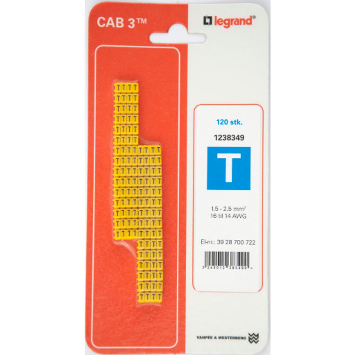 120 stk CAB3 LEDNINGSMRK1,5-2,5 (T)