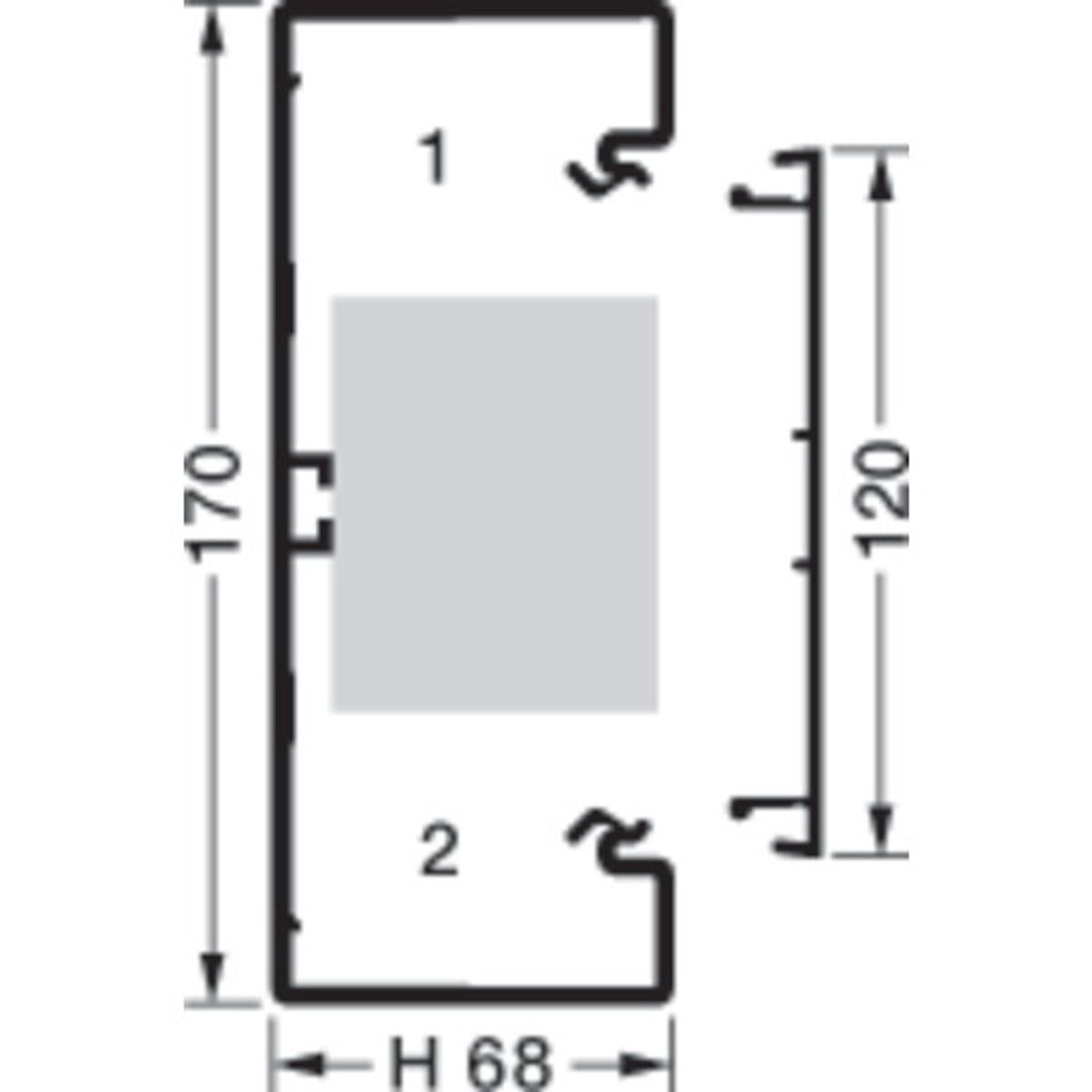 2 meter KANALBUND BR 70170/1 PG