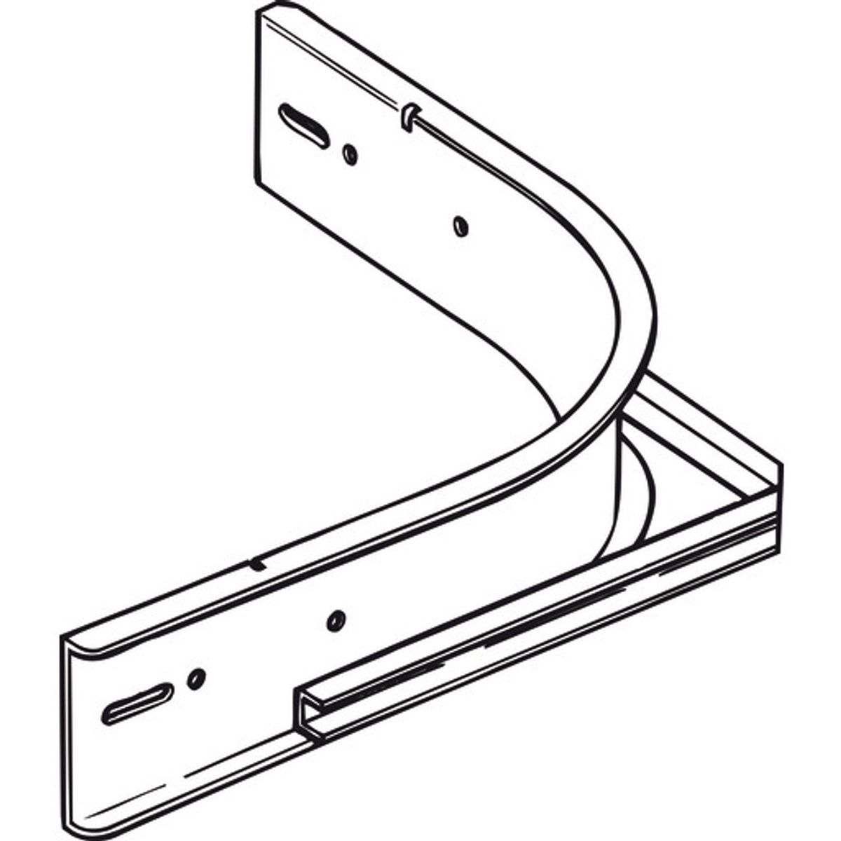 Universalafgrening Light GLO-4 galvaniseret