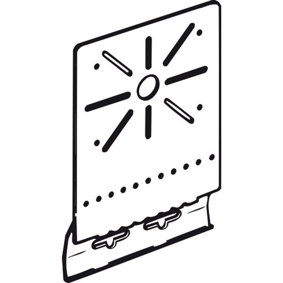 Montageplade GLO-4 galvaniseret