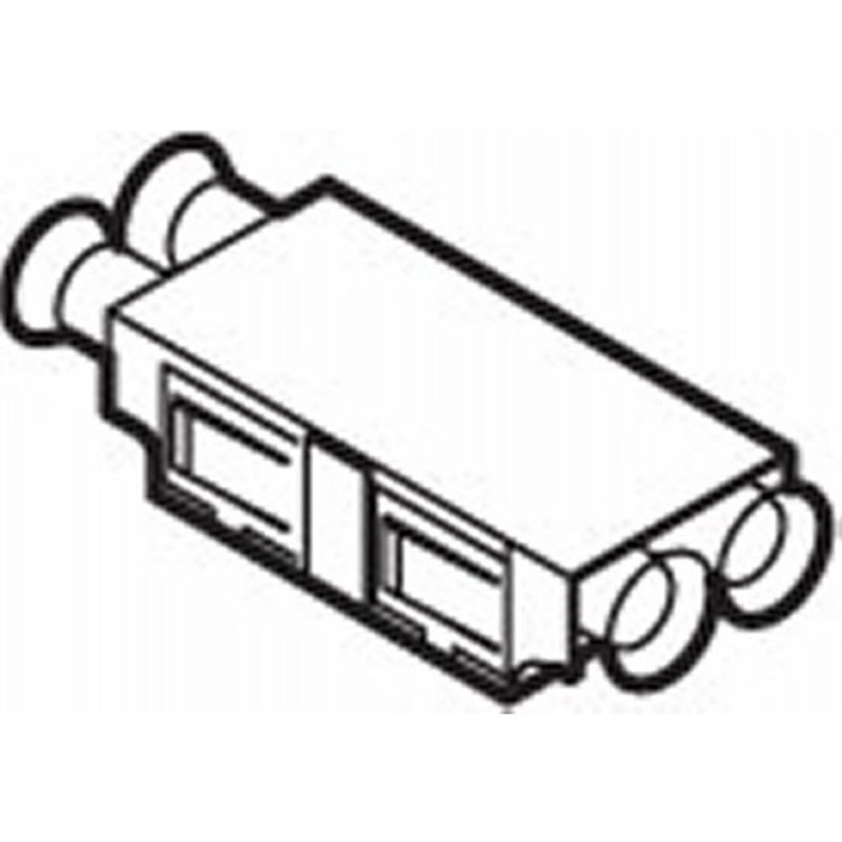 Fiberadapter LC MM duplex