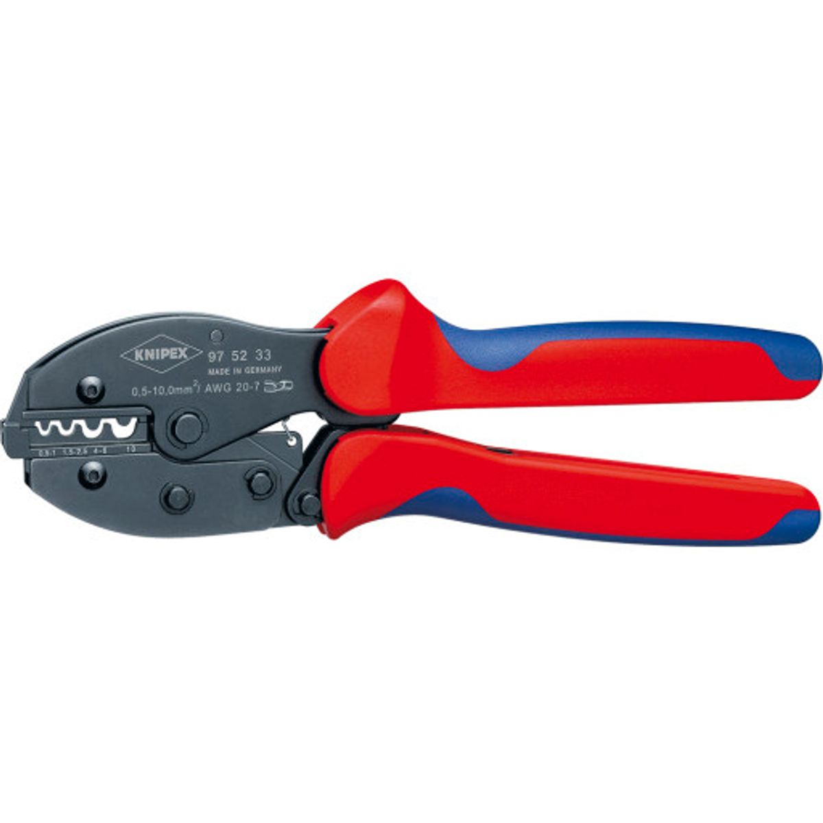 KNIPEX Preciforce® crimptang, uisolerede stik