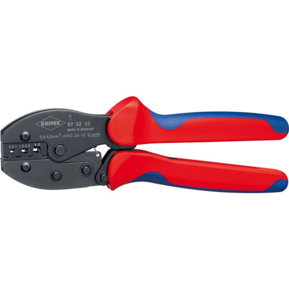 KNIPEX Preciforce® crimptang, uisolerede, åbne stik