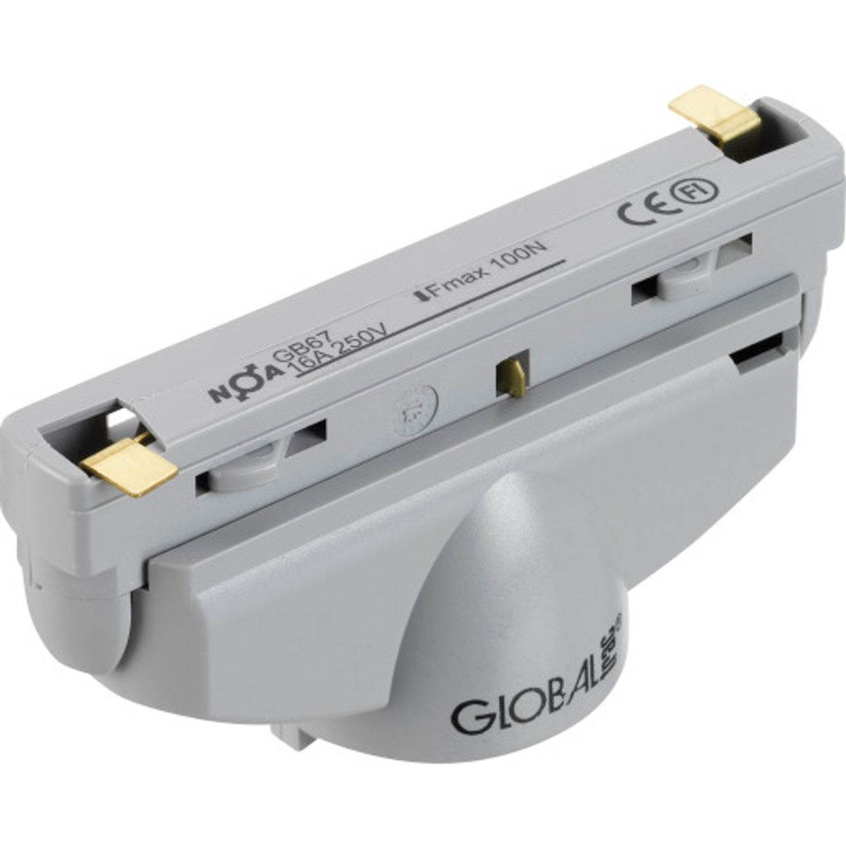 10 stk Global 1F Adapter GB67-1 grå (alu) max. 5 kg