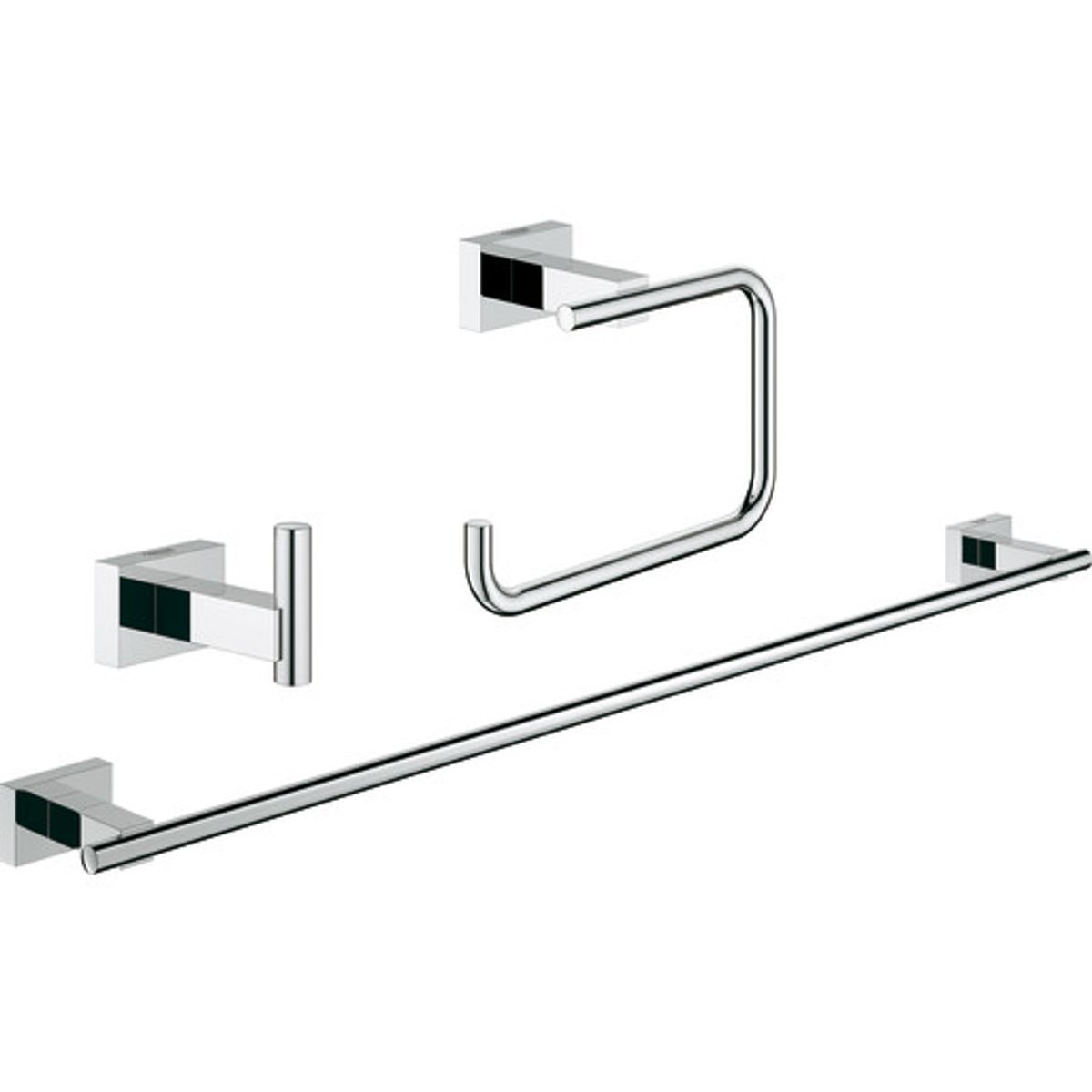 Grohe Essentials Cube 3-in-1 tilbehørssæt, krom