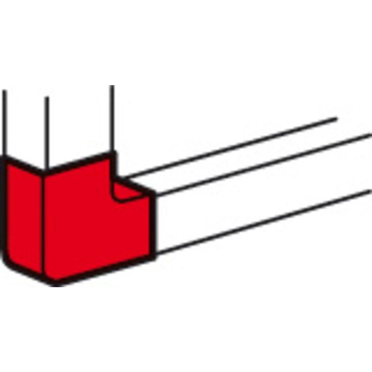 10 stk FLADVINKEL 50X105 KLIKSYSTEM