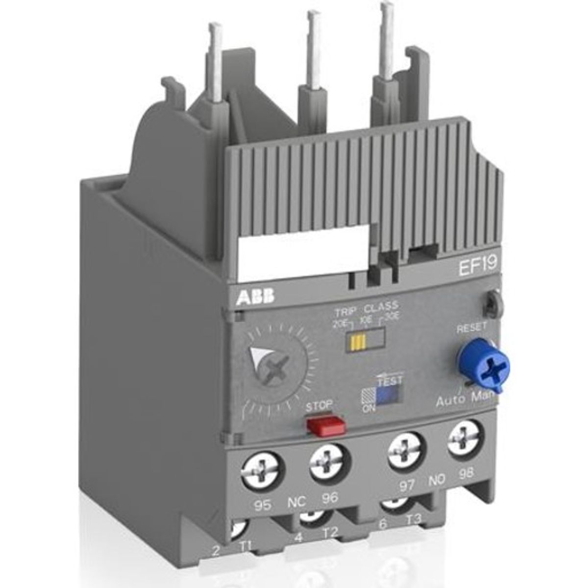 Termorelæ elektronisk EF19-2,7, område 0,80-2,70A