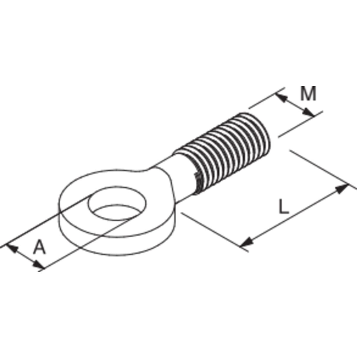 M10X25 AG ØJEBOLT