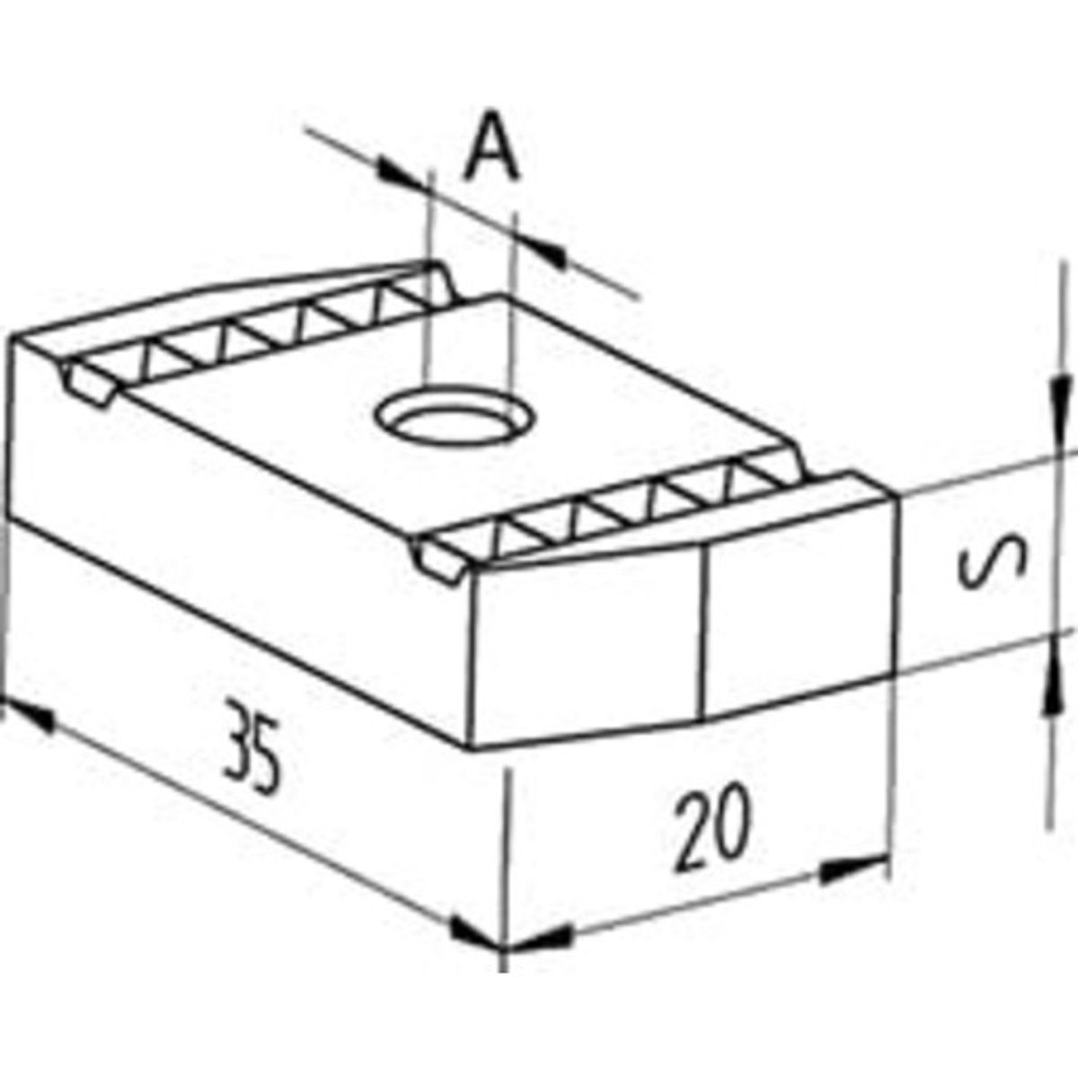 Samontec FCN 10 skivemøtrik M10