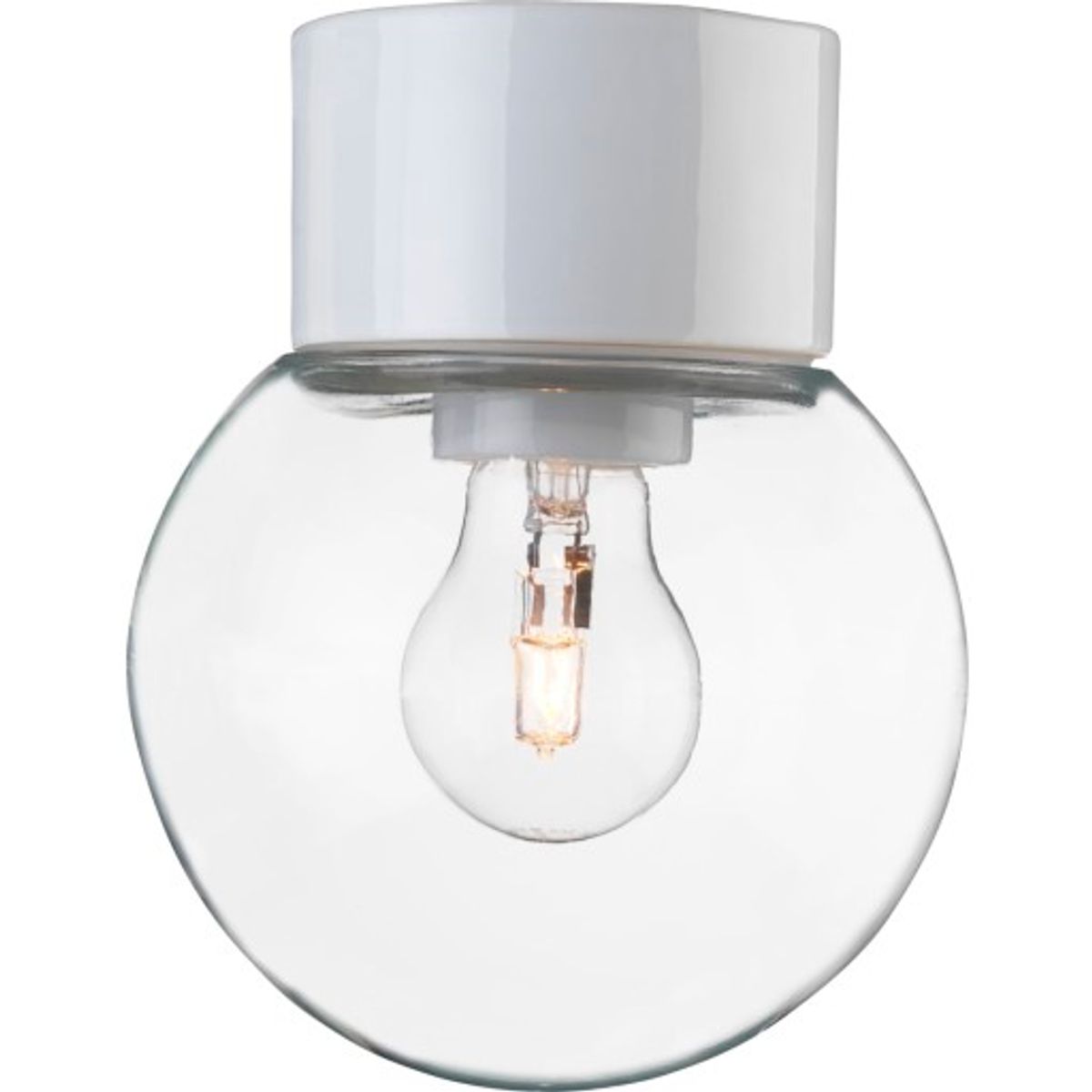 Ifö Classic Globe loftlampe, Ø15 cm, hvid/klar