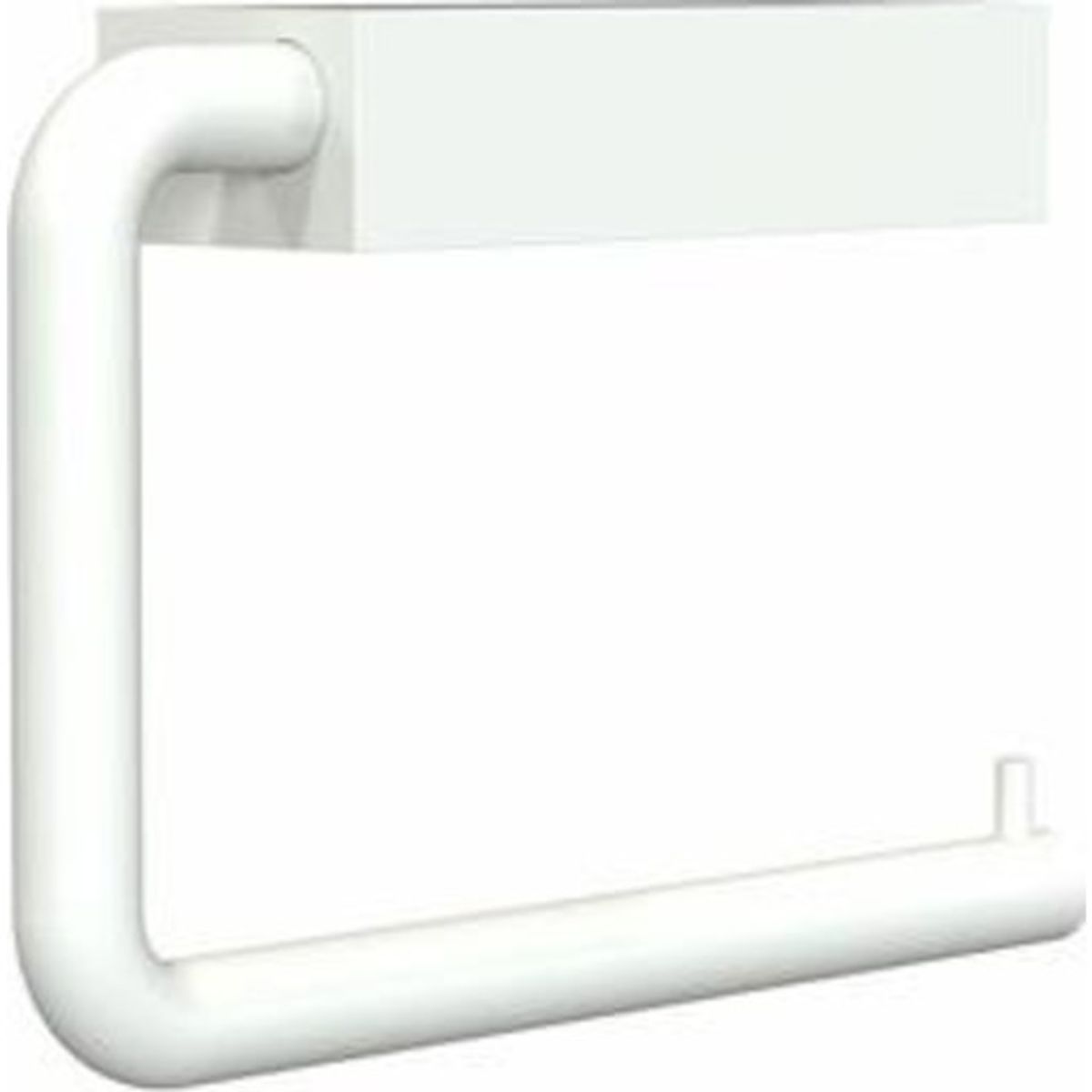 Frost Quadra toiletrulleholder, hvid