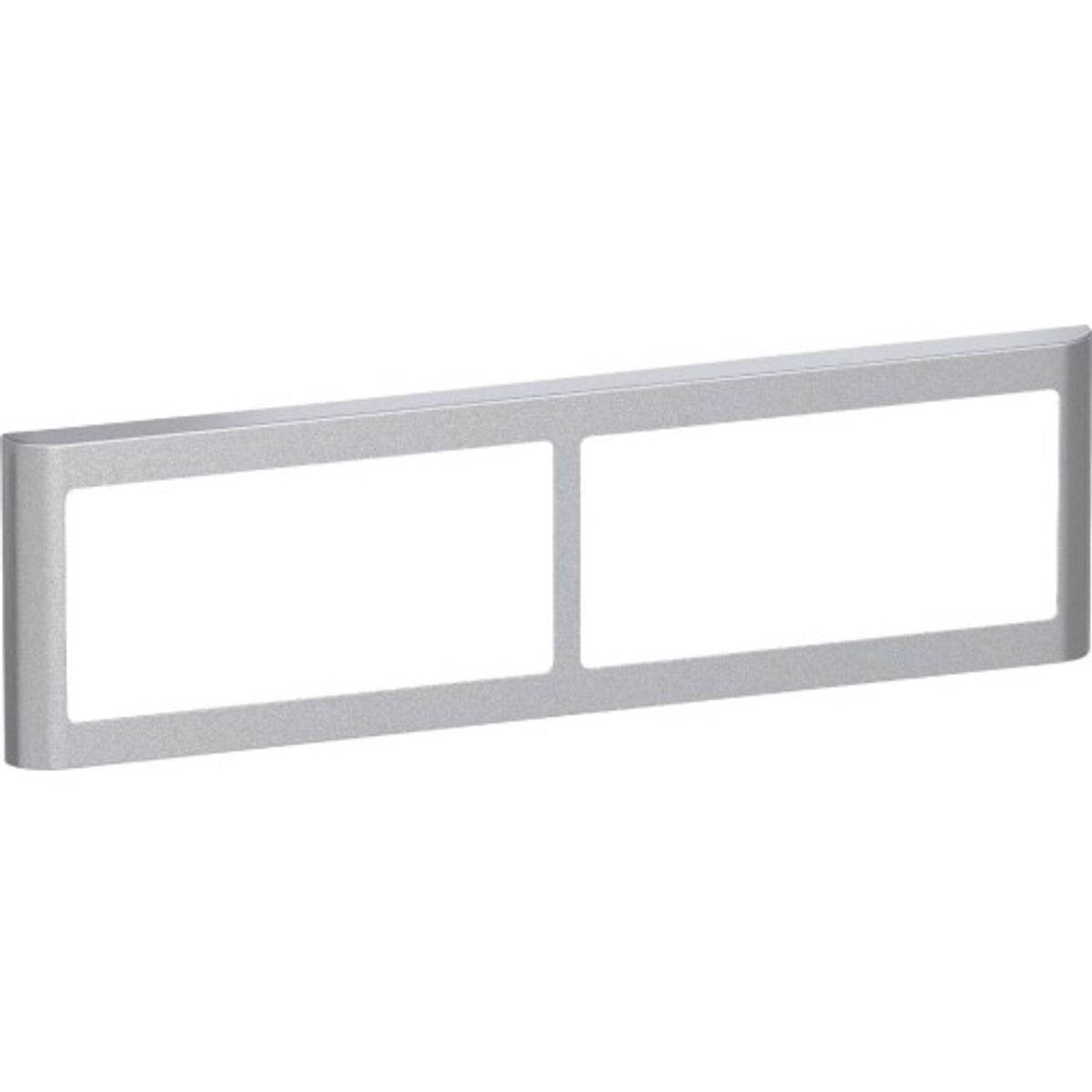 LK Fuga Design ramme 63 soft 2x2 modul, stålmetallic