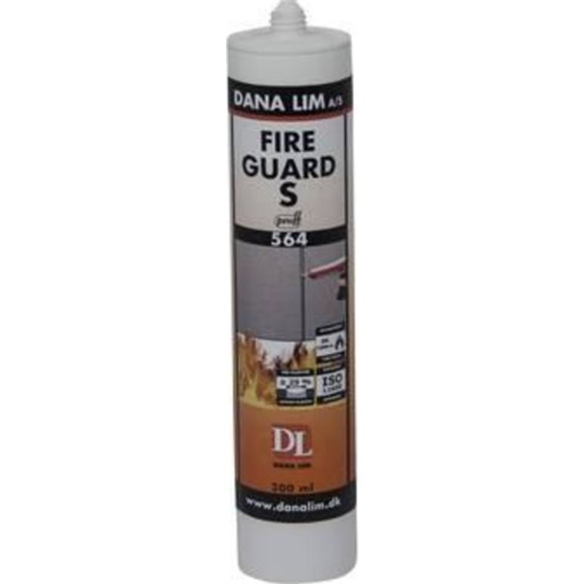 Dana Lim Fire Guard S 564 brandfugemasse, Grå, 300 ml