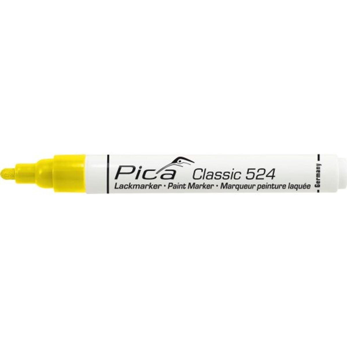 10 stk Pica paint marker, hurtig tørrende, rund spids, gul