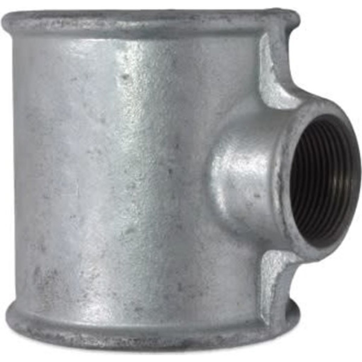 Galvaniseret tee 2 1/2" x 1" x 2 1/2"