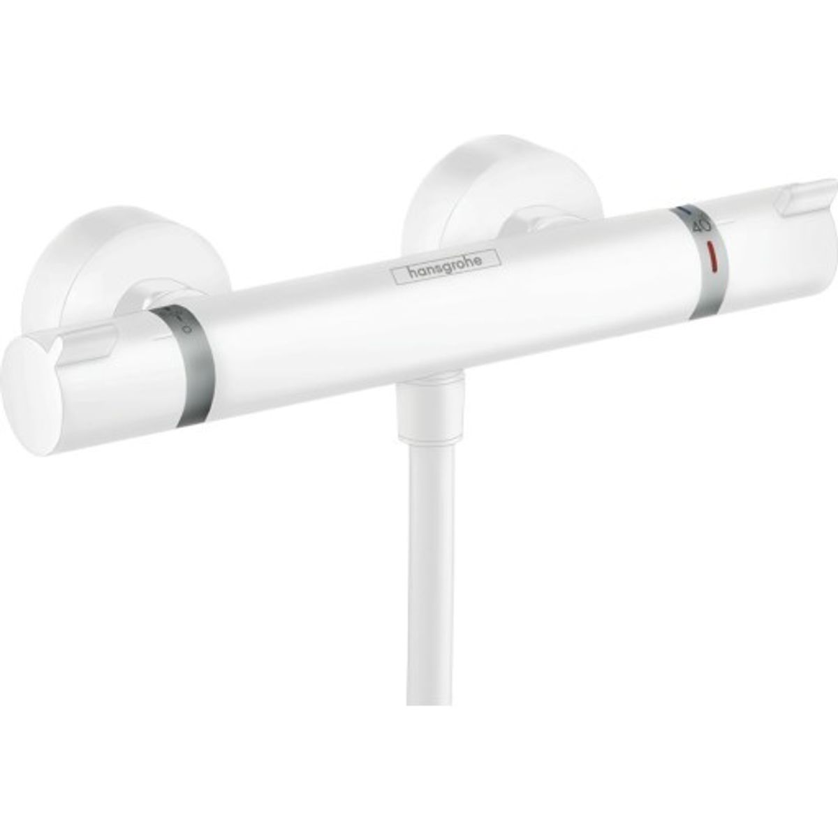 Hansgrohe Ecostat Comfort brusearmatur, mat hvid