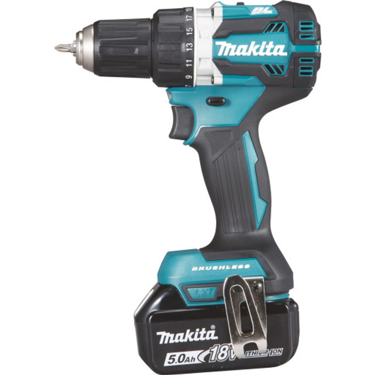 Makita kompakt bore-skruemaskine med batterier 3 x 18V/5,0ah