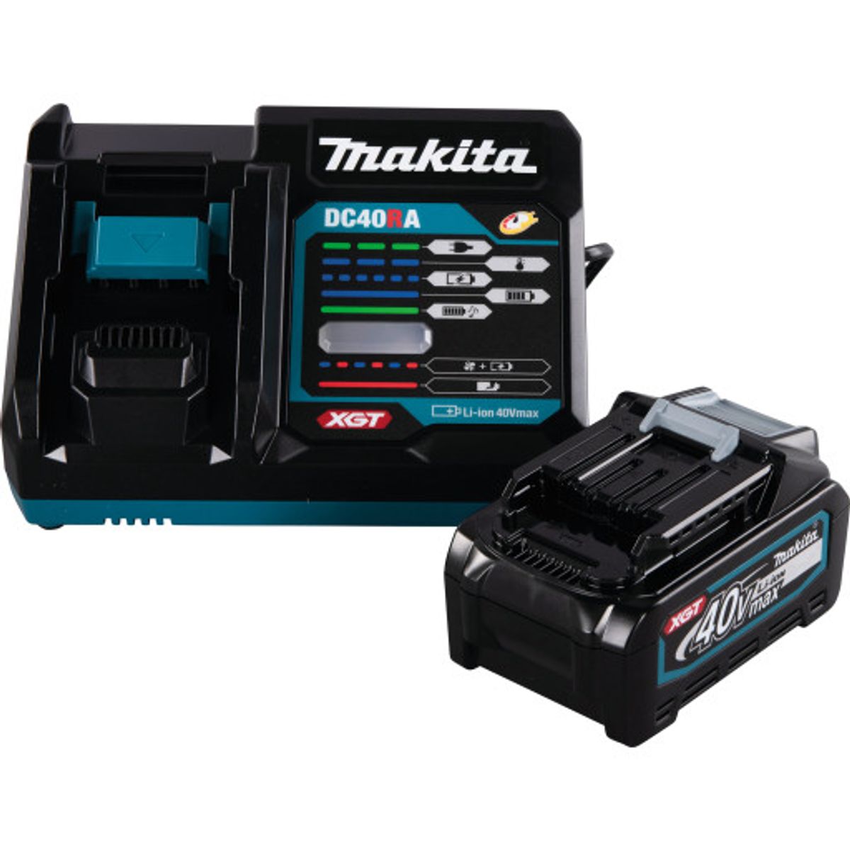 Makita XGT® batteri og ladesæt, 1 stk. 40 V/4,0 Ah og lader