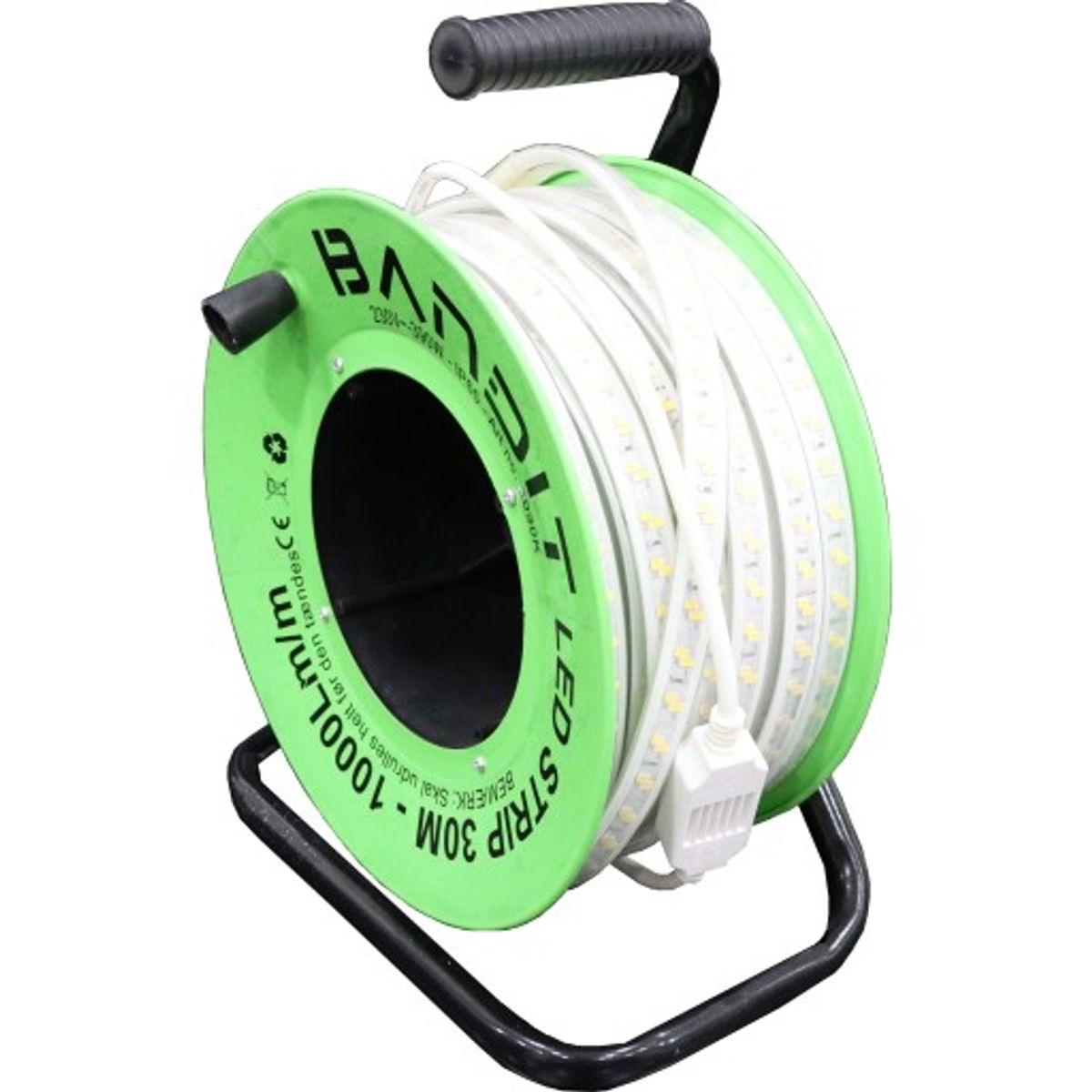 Bandit LED-bånd, kabeltromle, 30 meter