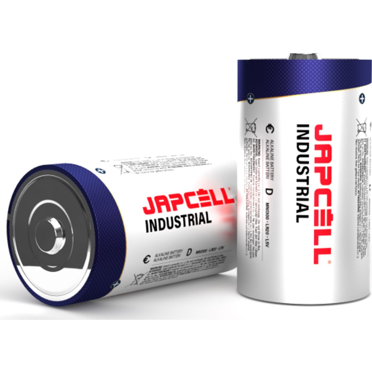 Japcell Industrial D batterier, 10 stk.