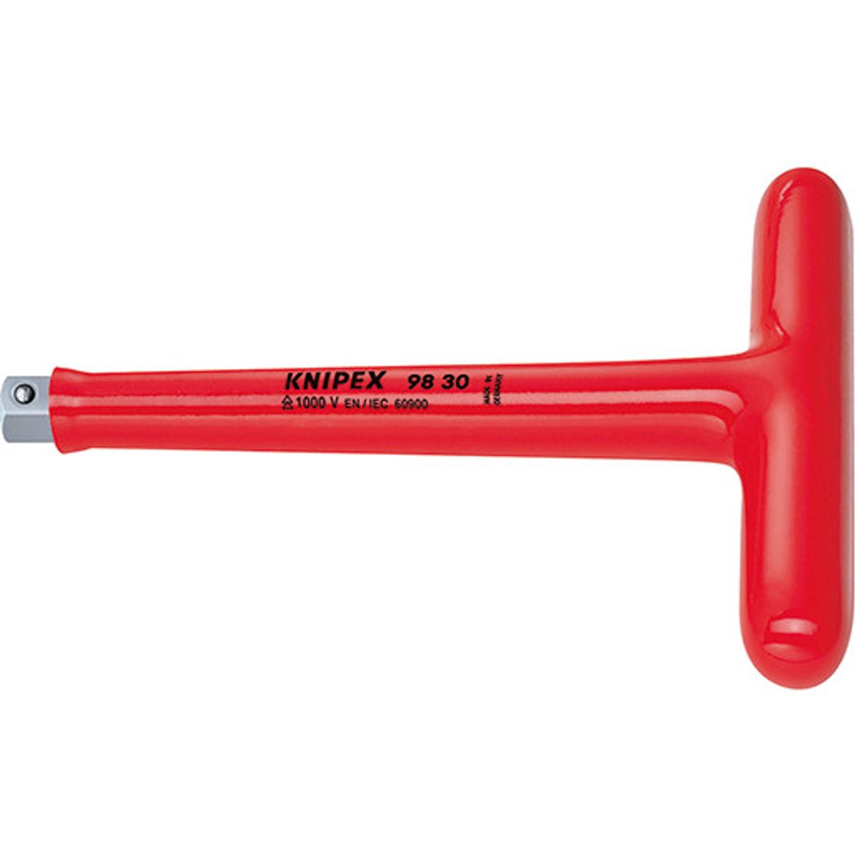 KNIPEX L-AUS T-nøgle, 200 mm, med udvendig firkant 3/8"