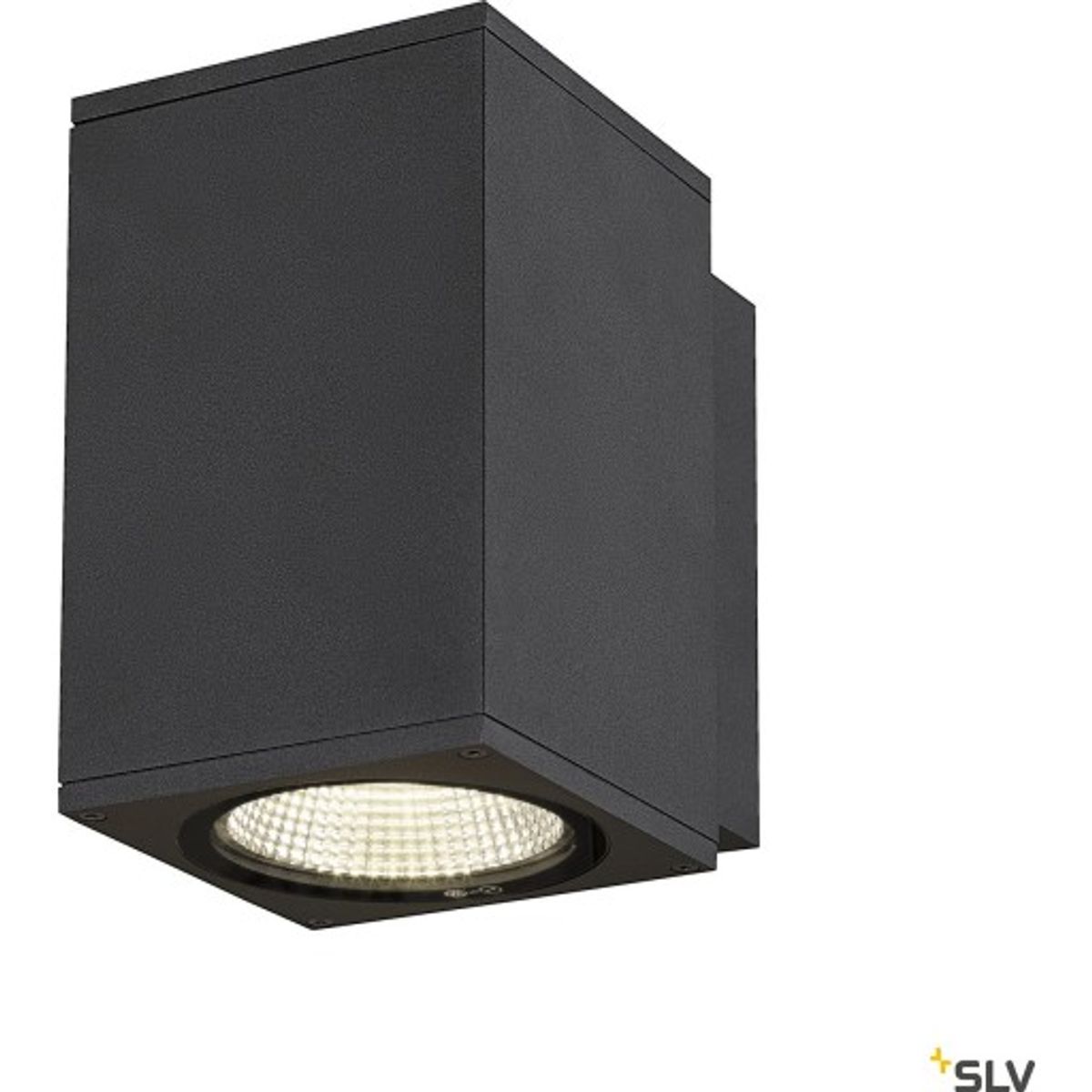 Enola Square M Single udendørs LED væg Antracit CCT 3000/4000K