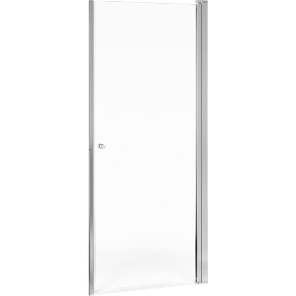 Gustavsberg Square brusedør, niche, 99,6 cm, klart glas, krom profil