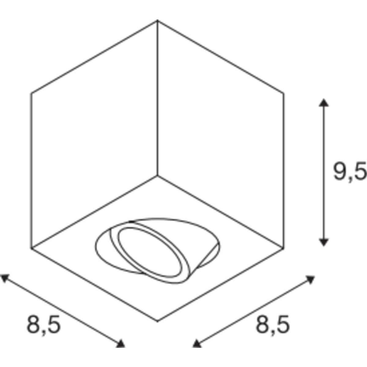 TRILEDO CL, QPAR51, sort, maks. 10W