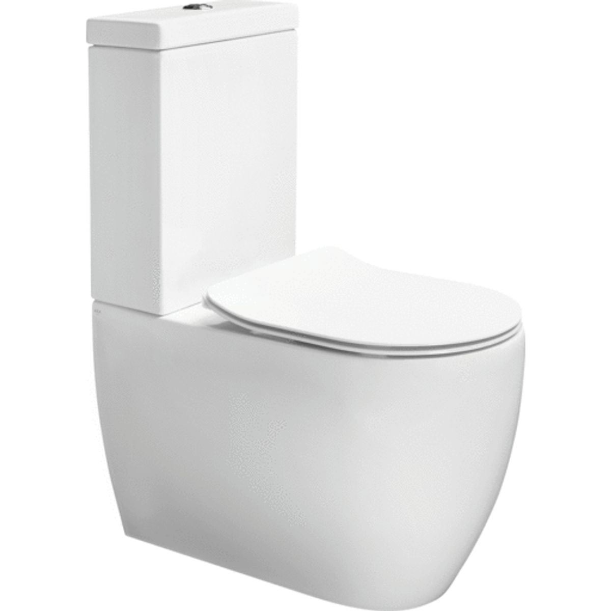 Lavabo Glomp toilet, back-to-wall, uden skyllekant, mat hvid