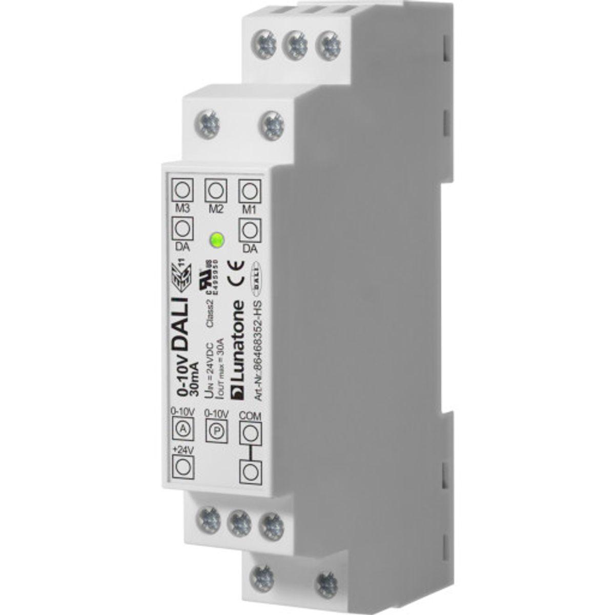 Dali modul konverterer 0-10V signaler til Dali broadcast