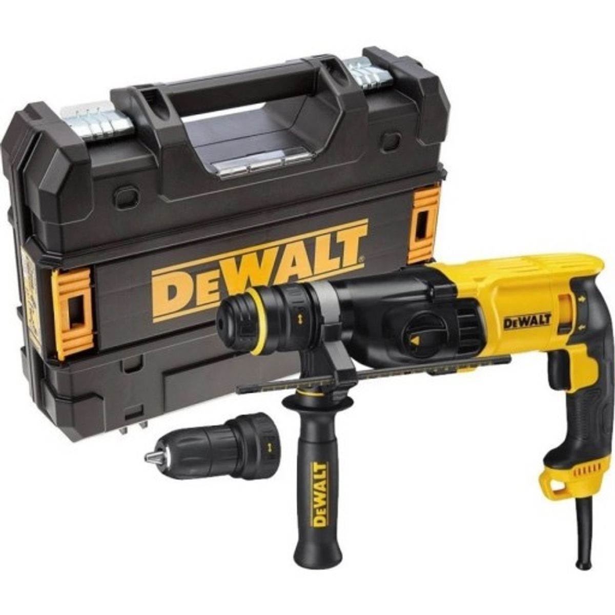 Dewalt SDS+ bore/mejselhammer 900W + selvspænder borepatron