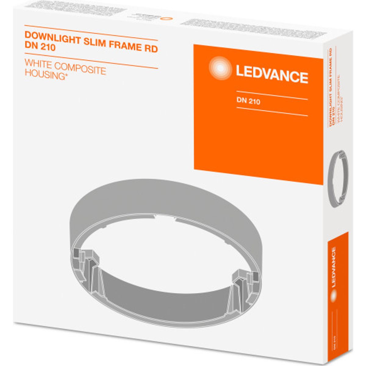 Downlight Slim Rund Ramme 210 mm