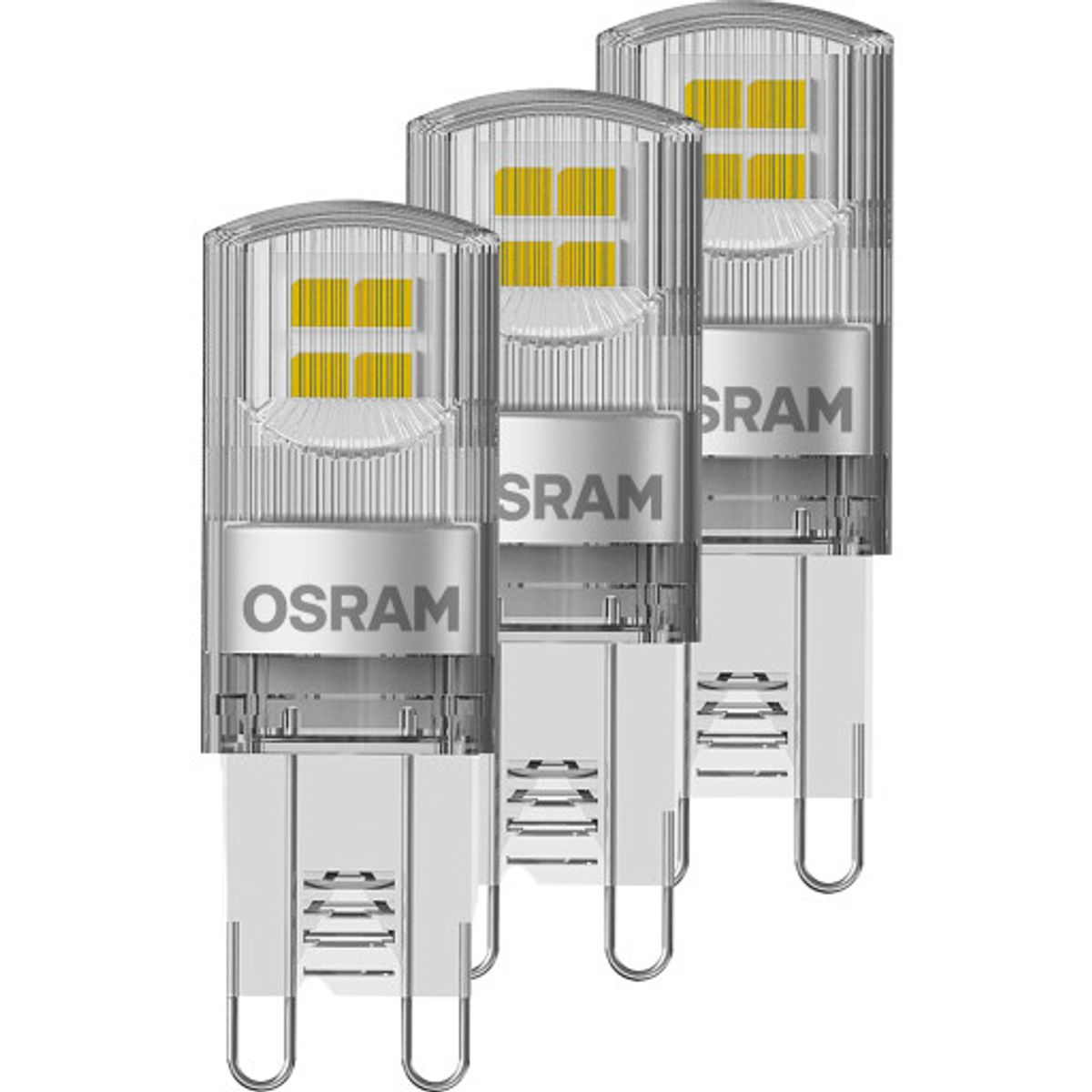 Ledvance Parathom G9 stiftpære, 2700K, 1,9W, 3-pak