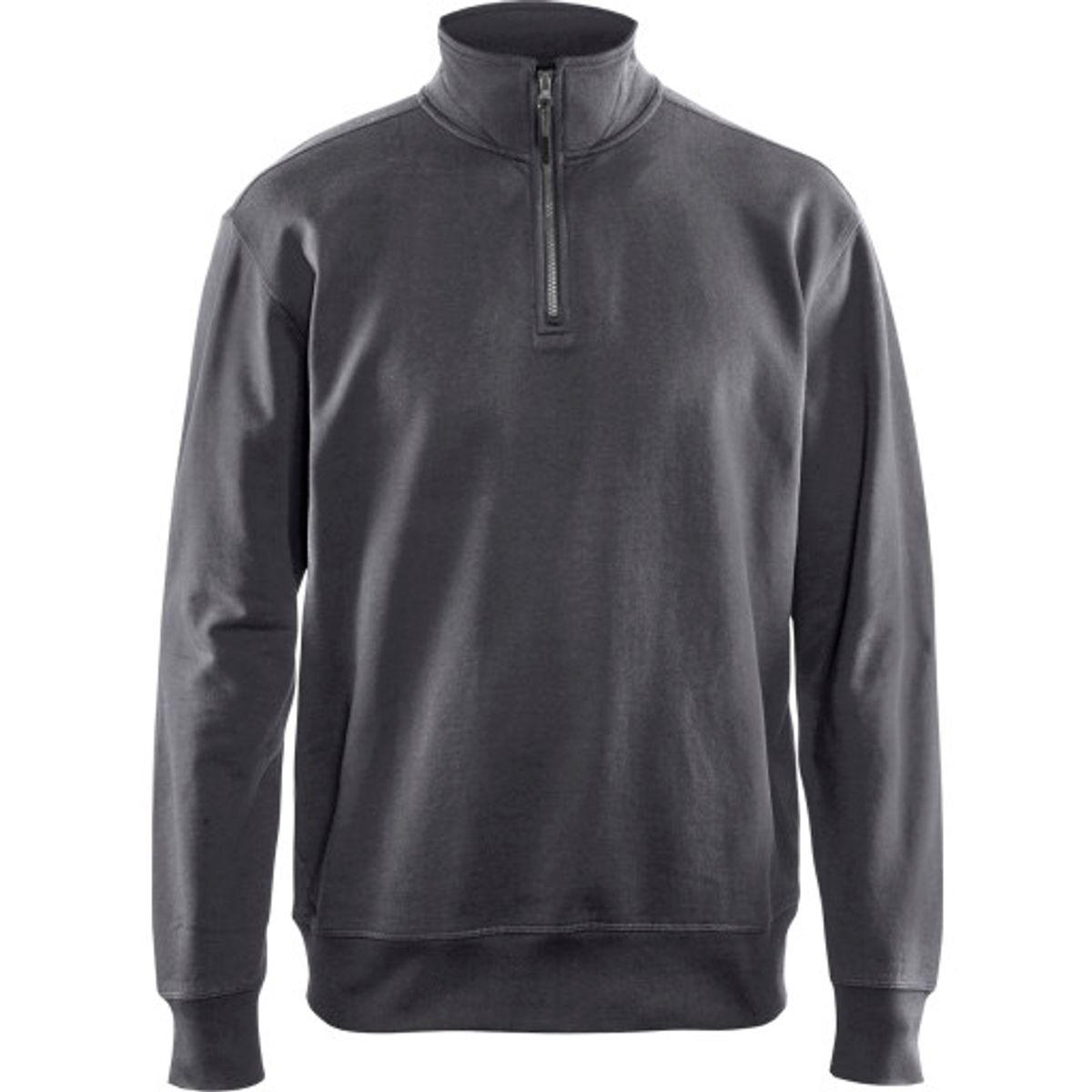 Sweatshirt half zip Mørk grå S