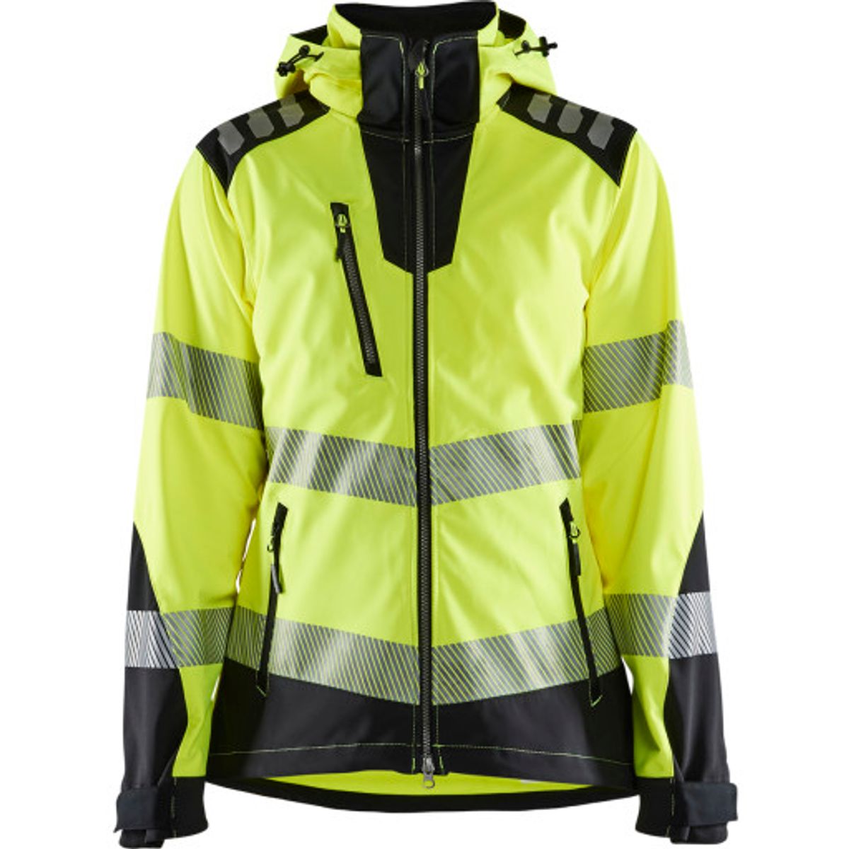 DAME HIGH VIS SOFTSHELL JAKKE