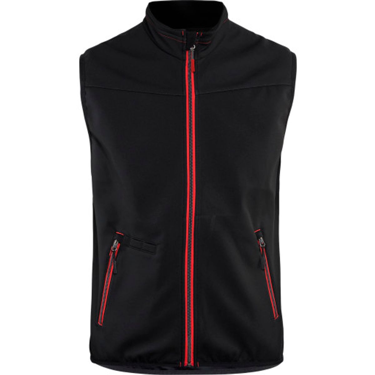 Softshell Vest Sort/Rød L