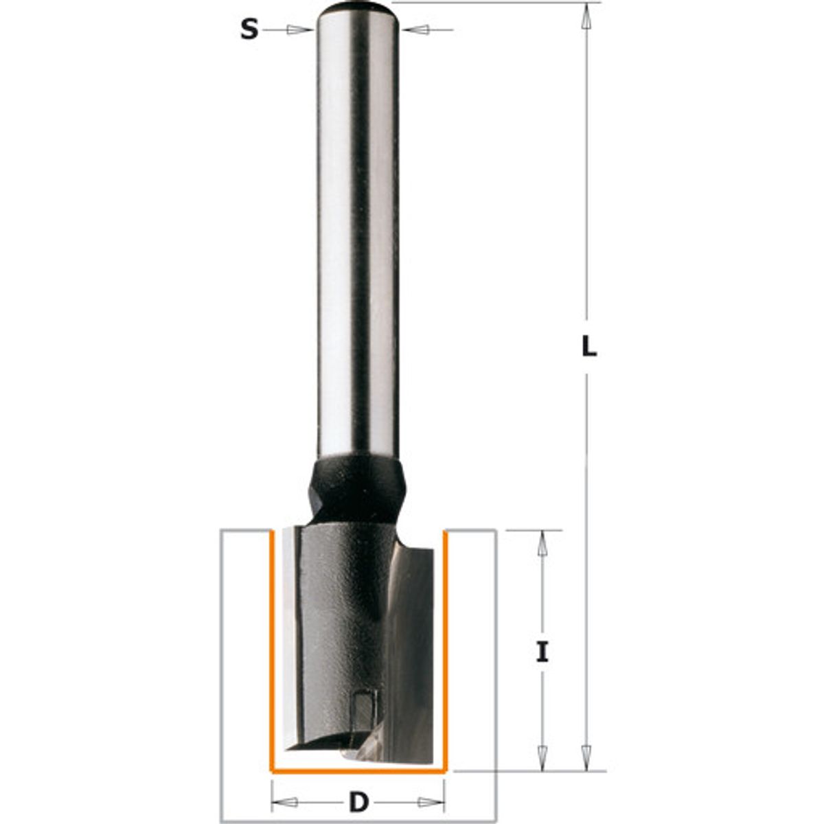 Notfræser HM 10x40/90 Ø 8