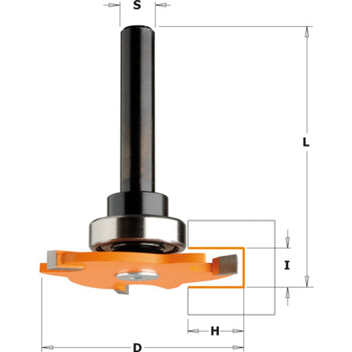 Slidsfræser HM 4,0mm Ø 47 12,