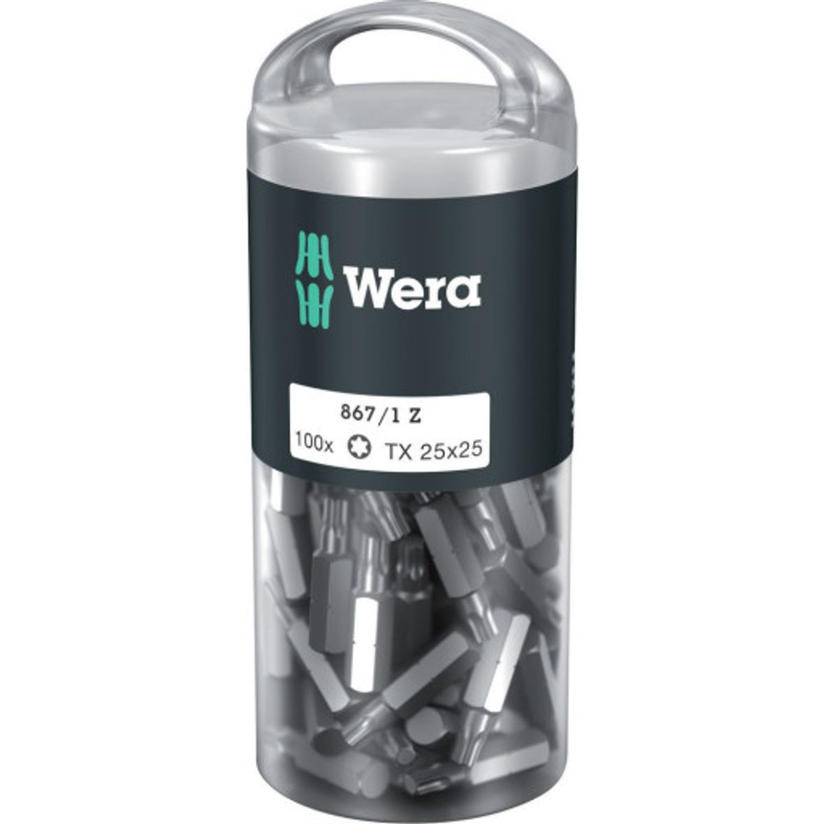 100 stk Wera bits 867/1 Z TORX 25 x 25 mm, stk.