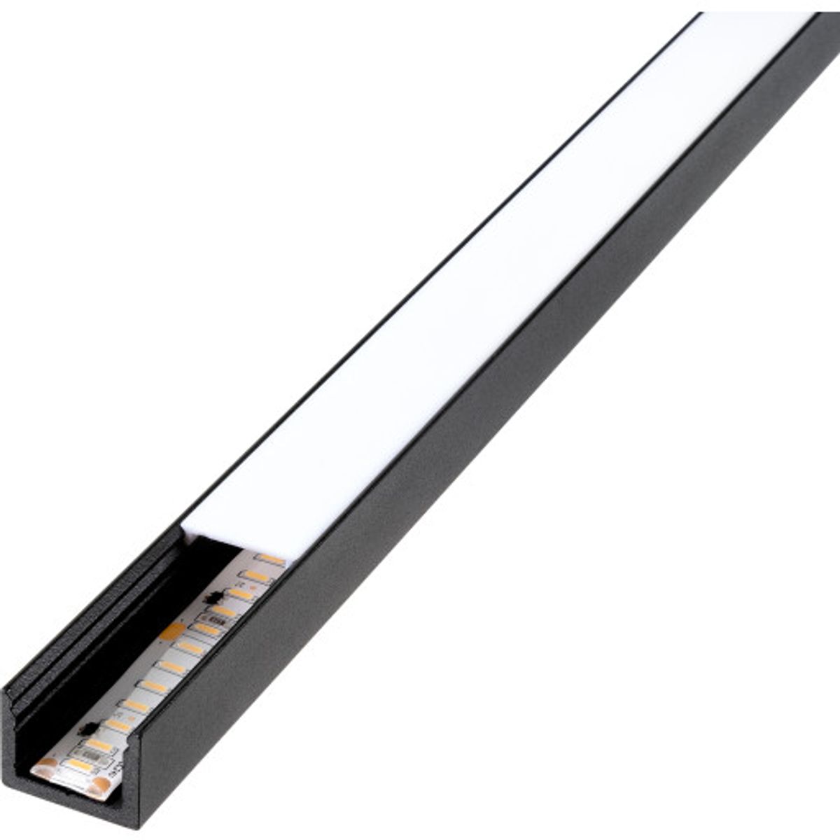 SG StripLine LED skinne, påbyg, sort