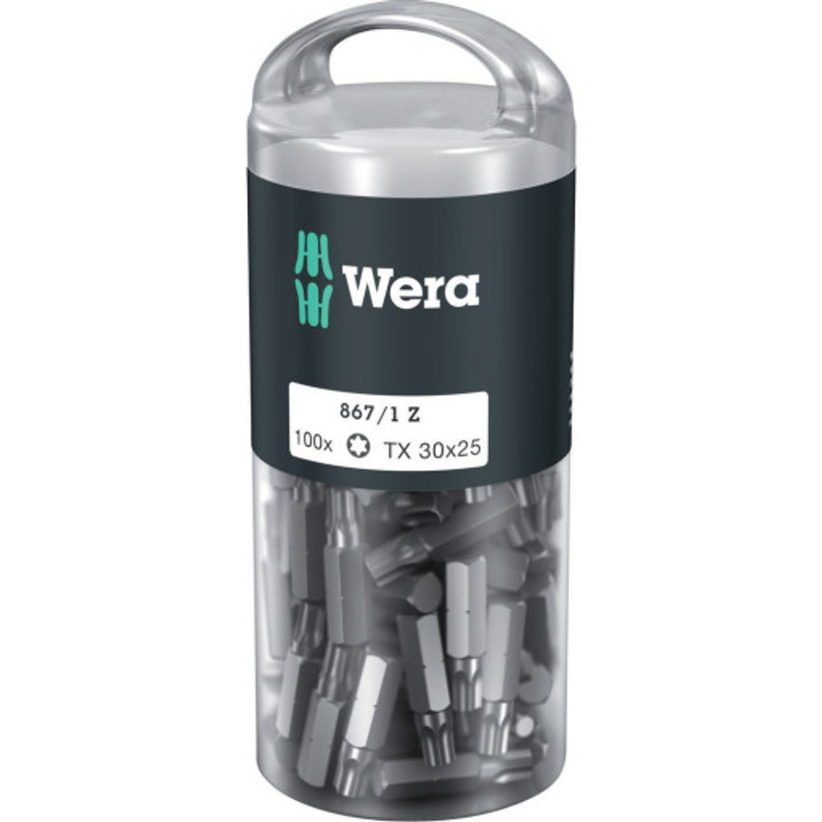 100 stk Wera bits 867/1 Z TORX 30 x 25 mm, stk.