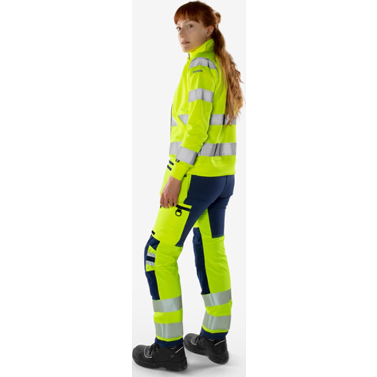 HiVis Green håndværker stretch