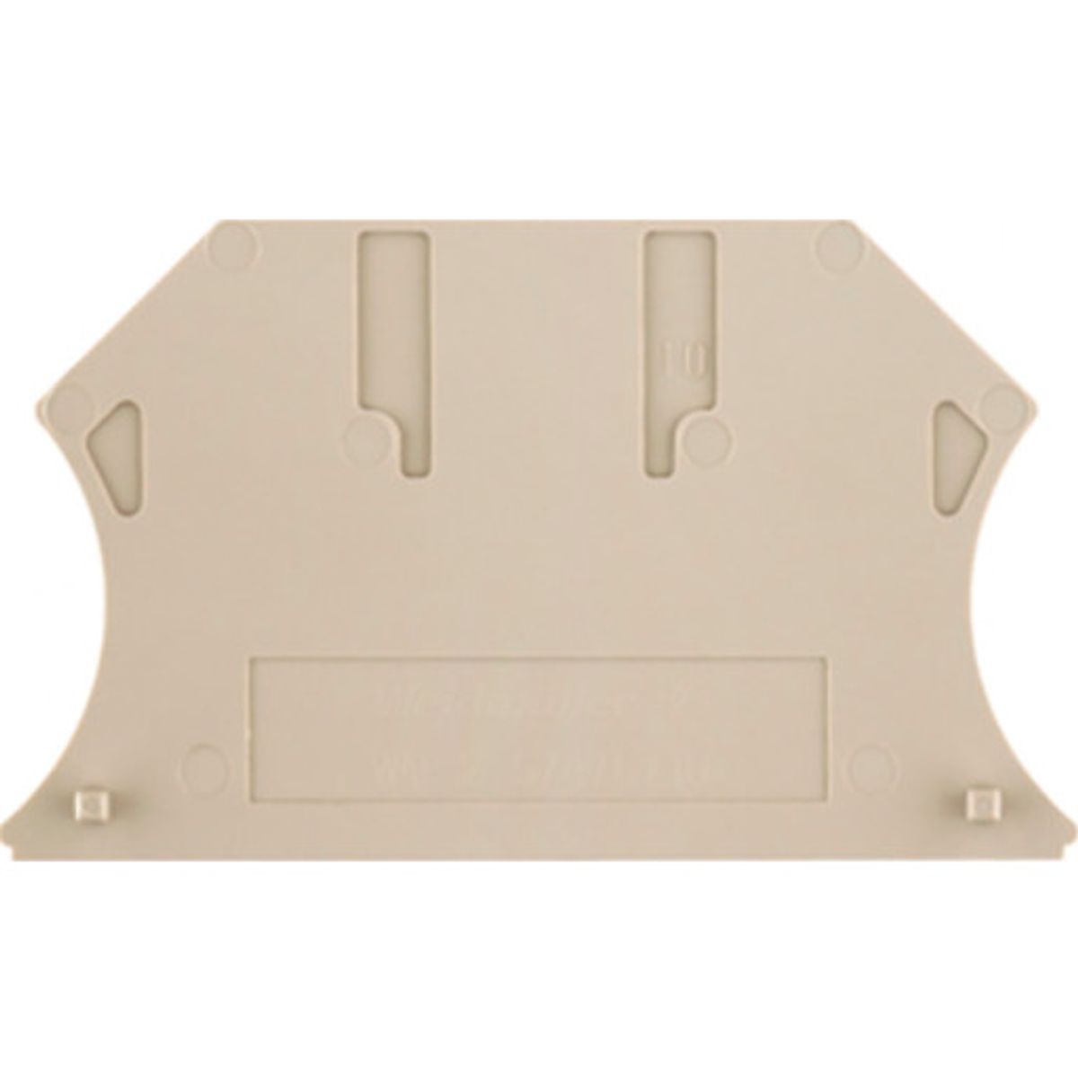 Weidmüller WAP endeplade, 2,5-10 mm², beige