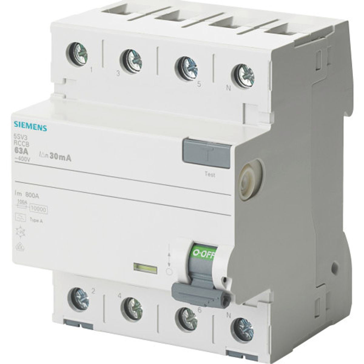 Siemens 5SV PFI relæ A, 4P, 40A